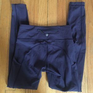 Lululemon Size 4 Navy Blue Leggings